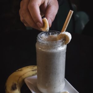 Mleko kokosowe z bananem na ciepło