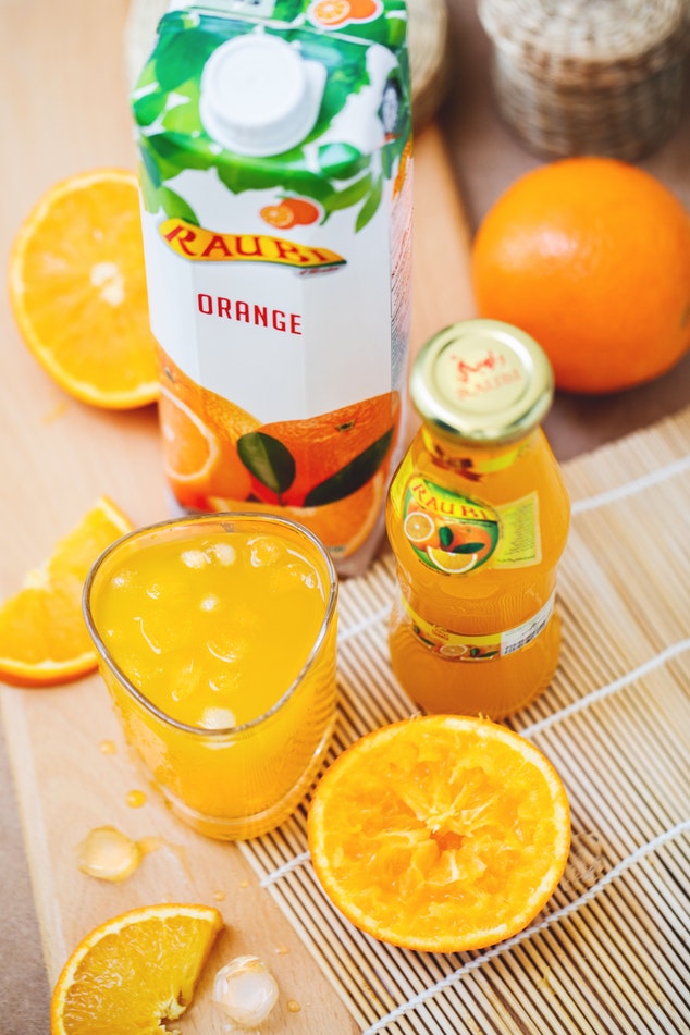 Domowy sok z pomarańczy i marchewki