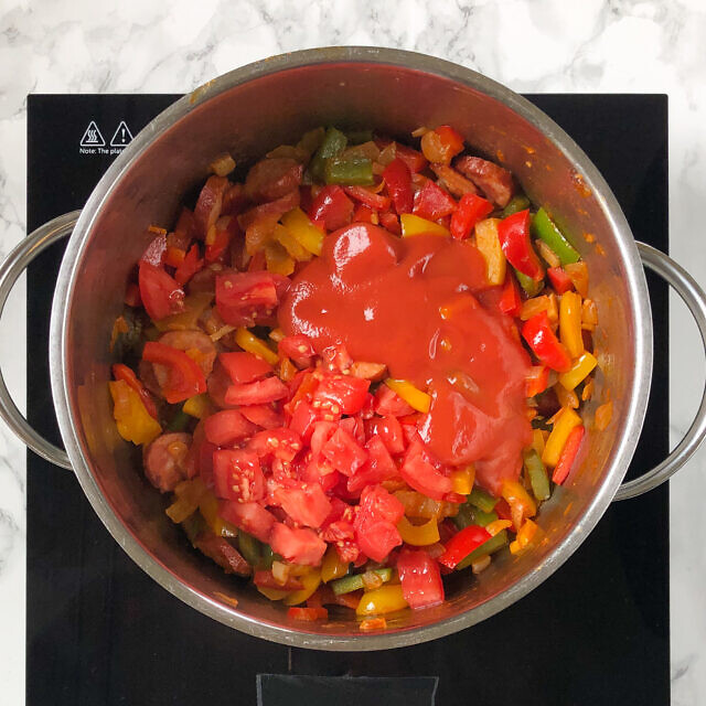 Szósty krok dodaj pomidort